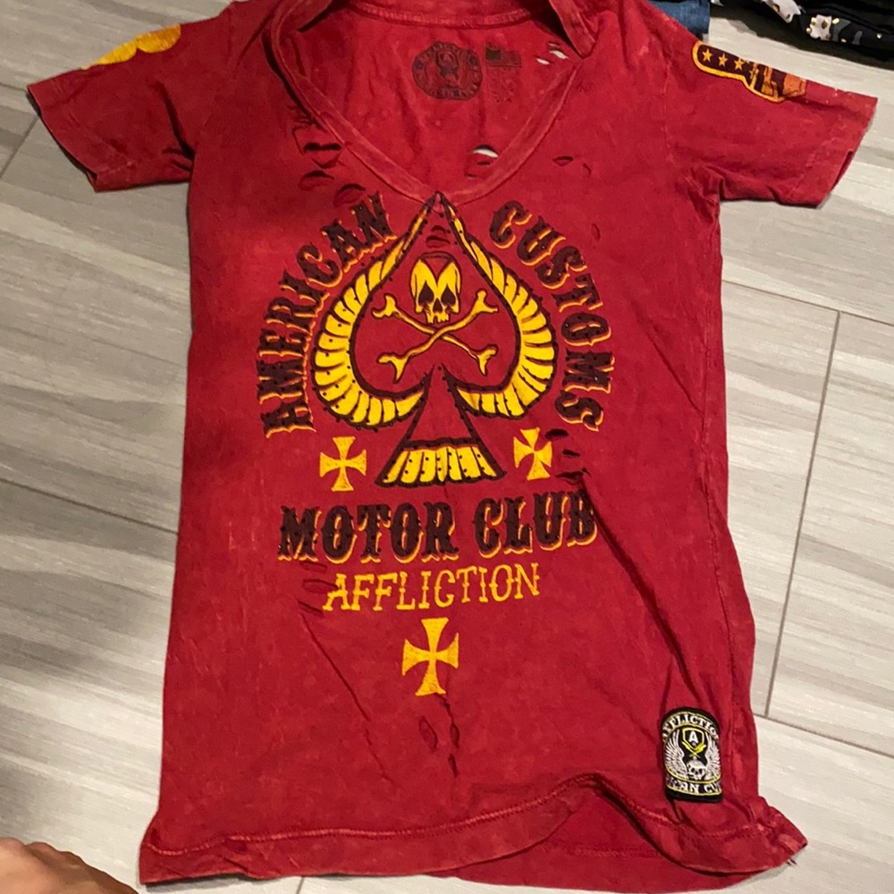Like New American Customs Affliction Top